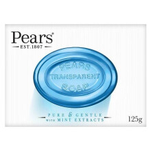 12 x Pears Transparent Soap Pure & Gentle with Mint Extracts 125g