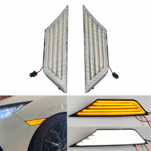 (LY055-3WY) Luces de posición laterales para guardabarros de Honda Civic de 10.ª generación, luces de giro secuenciales