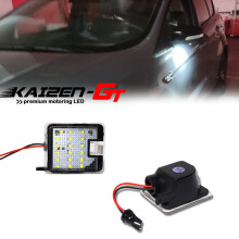 Luces LED blancas sin errores debajo del espejo lateral para Ford C-Max, Focus, Kuga, Escape, Mondeo, S-Max, etc.