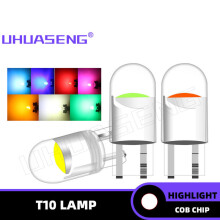 (BLANCO-T10-6 Piezas) 6 bombillas LED T10 5w5 W5W 194 WY5W COB para lectura interior de puerta, maletero, luz