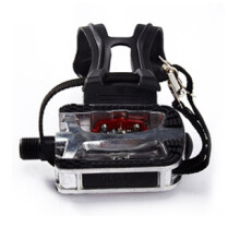 (Short 1/2 inch) SPD Pedals for Spin Bike with Toe Cages for Shimano Clip Pedals Indoor Exercise Cycling Platform Pedals