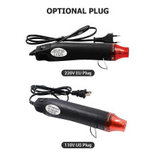 (As show, One size) 300W Hot Air Machine Portable Hot Air Gun Heating and Shaping Tool for Soft Clay Relief Powder Heat Shrinkable Sheet 110V US Plug