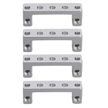 (As show, One size) 4Pcs Servo Mounts Steering Gear Pan Tilt Bracket for Car Boat 2 Headed 90 Degree 320500010002