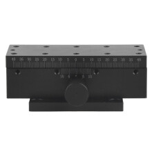 (As show, One size) Linear Slide Manual X Axis Dovetail Trough Rack Pinion Stage Accuracy Manual FineTune Platform