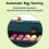 (As show, One size) Incubator for Hatching Eggs Automatic Egg Turning 10 Eggs LED Efficient Egg Illumination Display Screen Multifunctional Egg Tray Visible Polystyrene D 4