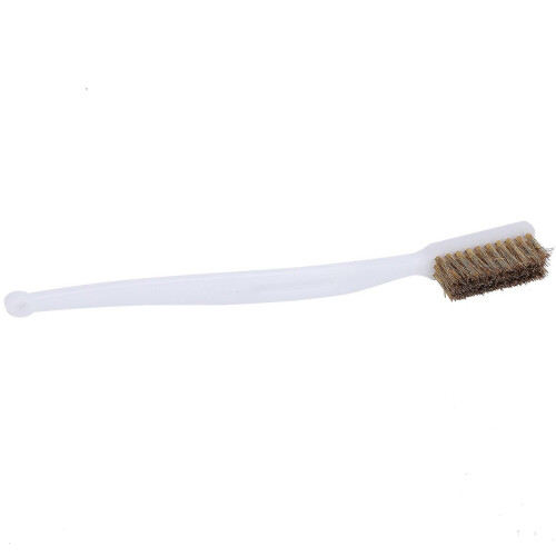 (As show, One size) 6pcs Printer Cleaning Steel Wire Brush Plastic Handle Rust Removal Wire Brush Accessory 1