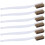 (As show, One size) 6pcs Printer Cleaning Steel Wire Brush Plastic Handle Rust Removal Wire Brush Accessory 1