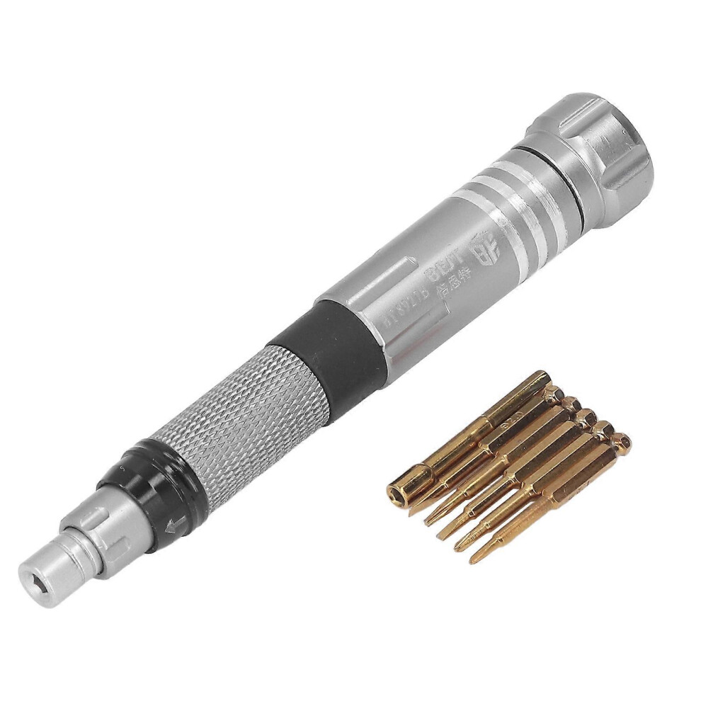 (As show, One size) Multifunctional Screwdriver Set Pen Type Repair Screwdriver with 6Pcs Retractable Bits BT8927B-image-OPC-PHGX2N2-NEW