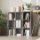 Homcom HOMCOM 9 Cube Storage Unit Cabinet Bookcase Display Shelves, Marble Grey 9