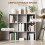 Homcom HOMCOM 9 Cube Storage Unit Cabinet Bookcase Display Shelves, Marble Grey 4