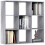 Homcom HOMCOM 9 Cube Storage Unit Cabinet Bookcase Display Shelves, Marble Grey 2