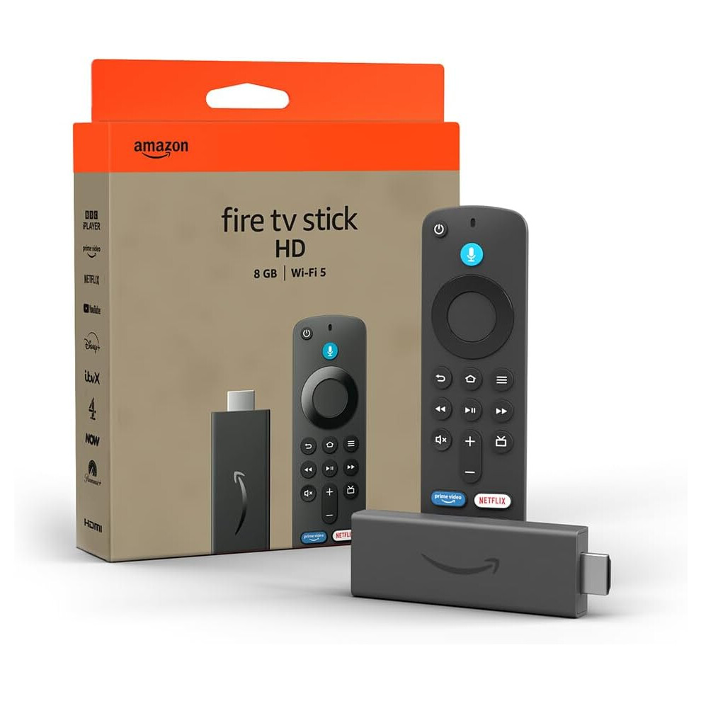 Amazon Fire TV Stick HD Newest Gen Free & Live TV, Alexa Voice Remote