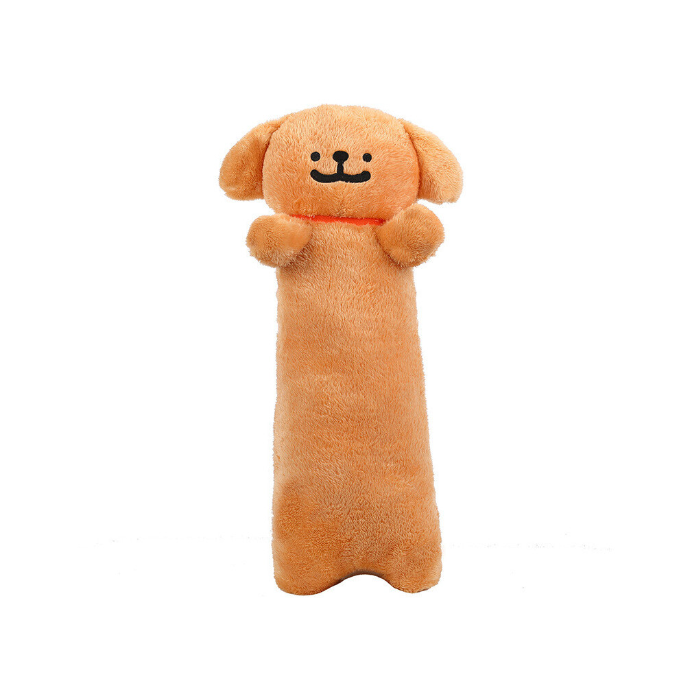 (Brown,80cm)Coussin pour chien maltais oreiller mignon avec peluche courte douce bureau à domicile et chambre d'enfant