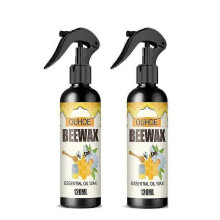 2Pcs 120ml Beeswax Spray Home Furniture Care Wooden Floor Cabinets Table Polish Set