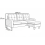 Corner Sofa Fabric Sectional Sofa with Ottoman L-shaped Blue Sofa Couch Reversible 3-Seater 9