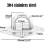 1000 Lb Heavy Duty Hammock Hanging Kit, Durable Hammock Hooks, Multiple Suspension Ceiling Hooks UYT 2