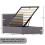 Vida Designs (Single, Grey) Lisbon Ottoman Bed Frame Faux Leather Storage UKFR 9