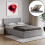 Vida Designs (Small Double, Grey) Lisbon Ottoman Bed Frame Faux Leather Storage UKFR 1