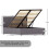 Vida Designs (Small Double, Grey) Lisbon Ottoman Bed Frame Faux Leather Storage UKFR 9
