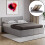 Vida Designs (Double, Grey) Lisbon Ottoman Bed Frame Faux Leather Storage UKFR 1