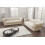 Chesterfield Style Venus Cream Fabric 3+2 Seater Sofa Set 1