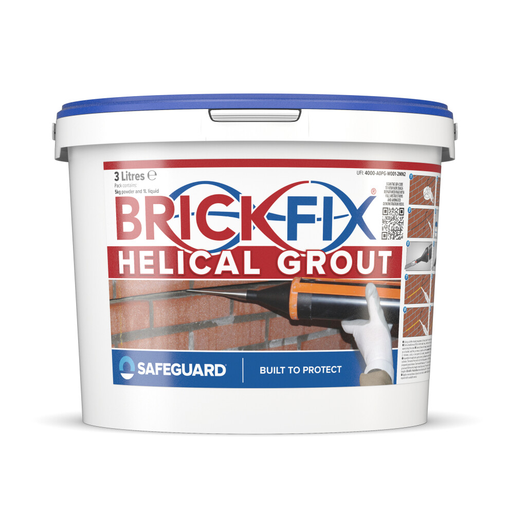 Brickfix Helical Grout - Mortar Course Grout For Wall Crack Repair (Crack Stitching) 5060132761144