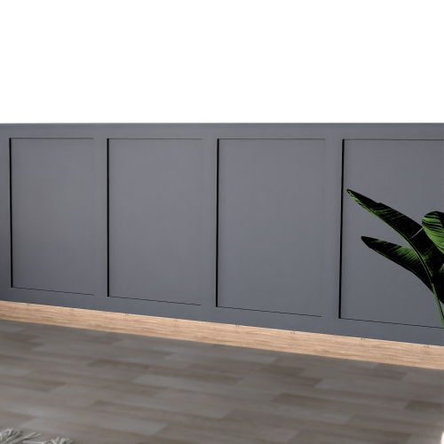 15 Pack Shaker Wall Panelling Kit 10x100cm + 5x50cm MDF Slat 3D Strips 1