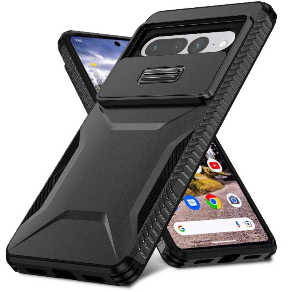 (Black) Case For Google Pixel 7 Pro Lightweight Shockproof Lens Protection Black 764563552856