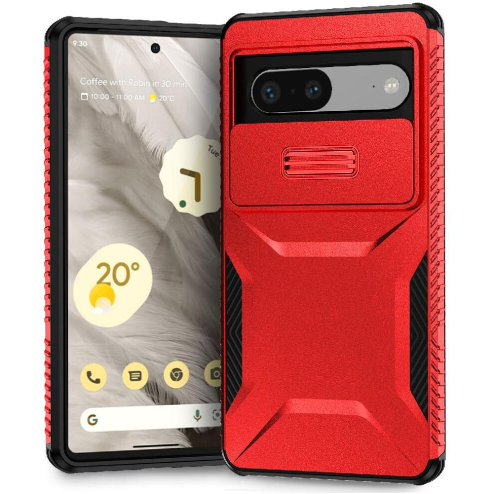 (Red) Case For Google Pixel 7 Lens Protection Lightweight Shockproof Red 764563552948