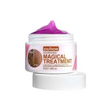 OUHOE keratin hair mask n-steamed repair silky hot dye hair care urishing and hydrating hair mas