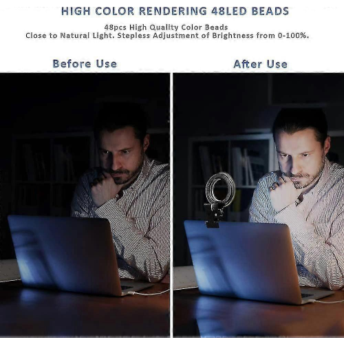 Webcam-Beleuchtung, USB-LED-Ringlicht für Laptop 1