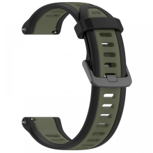 (Groen Zwart) 20 mm siliconen band voor Garmin Bounce