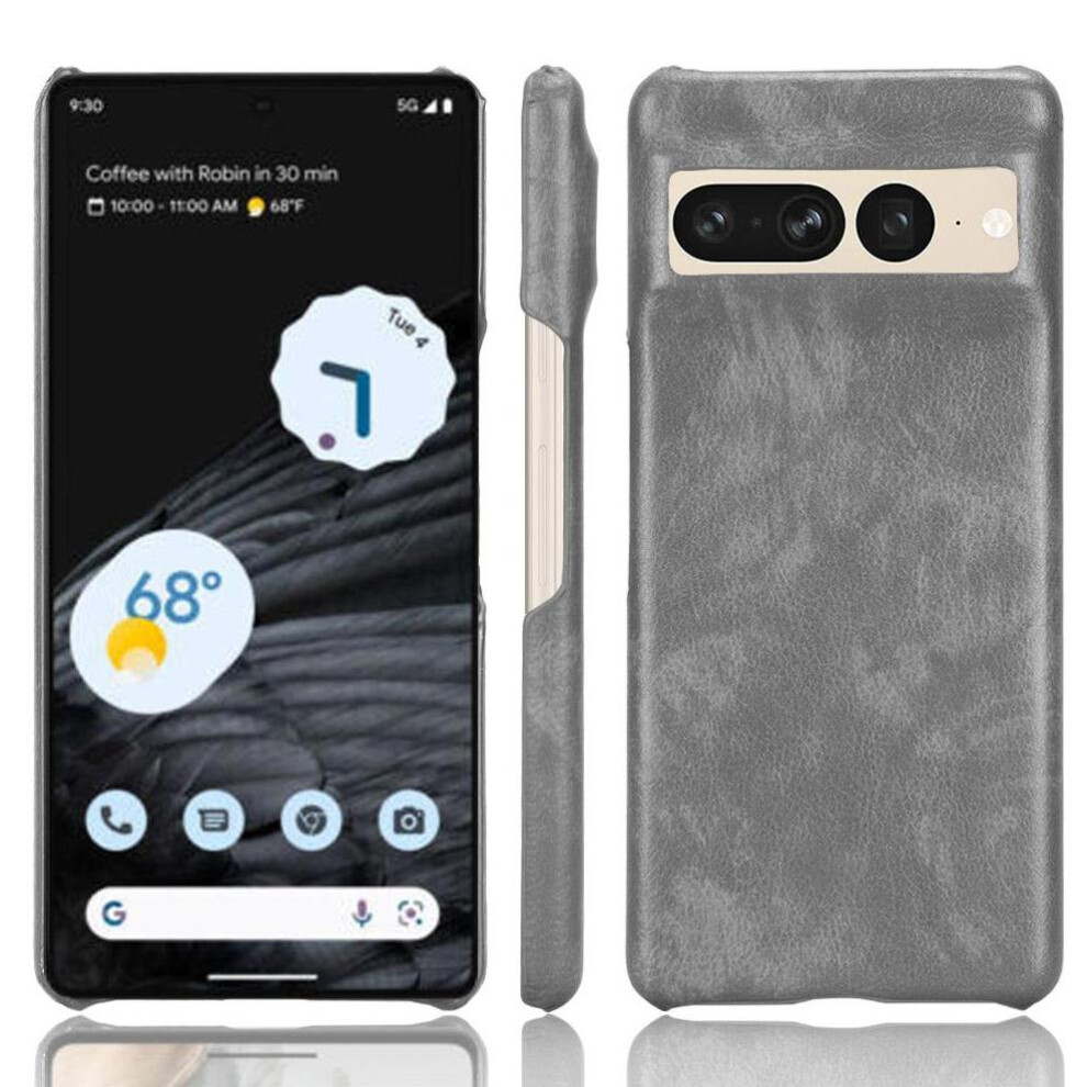( ) Retro Case For Google Pixel 7 Pro Protective Cover Retro Anti Scratch Compatibility Lychee Pattern Gray 764563557080