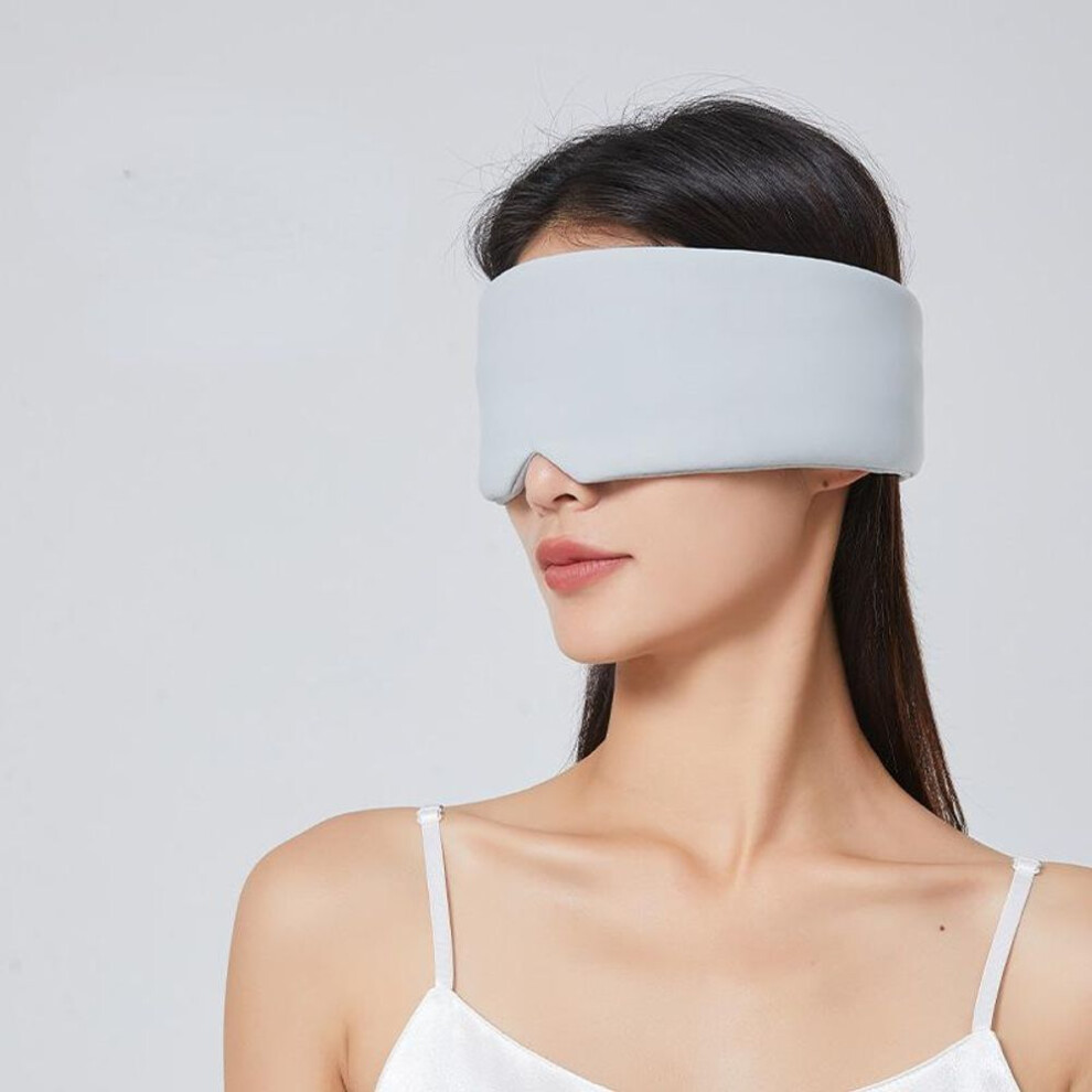 (Grey) Eye Mask For Sleeping Sleep Mask Light Blocking Eye Patch Eyeshade Large Eye Covers For Travel