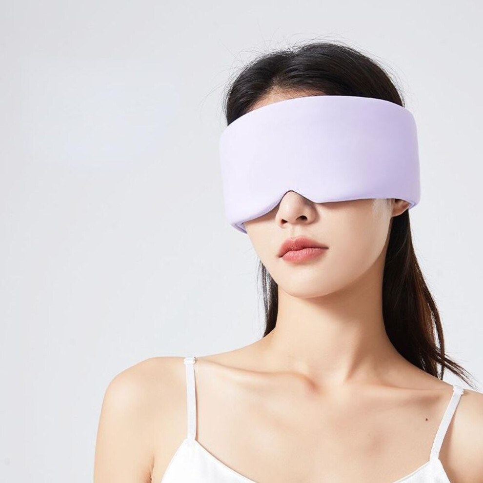 (Purple) Eye Mask For Sleeping Sleep Mask Light Blocking Eye Patch Eyeshade Large Eye Covers For Travel