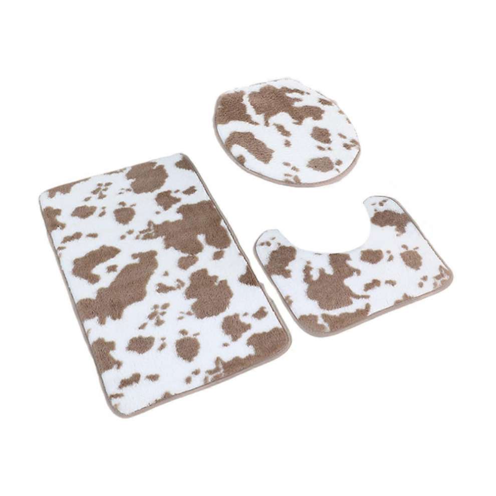 Lot de 3 tapis de sol antidérapants et super absorbants pour salle de bain, épais, touffetés, isolation thermique, pour l'automne et l'hiver