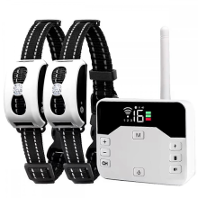 Système de clôture électronique sans fil pour chien et collier de dressage à distance, B