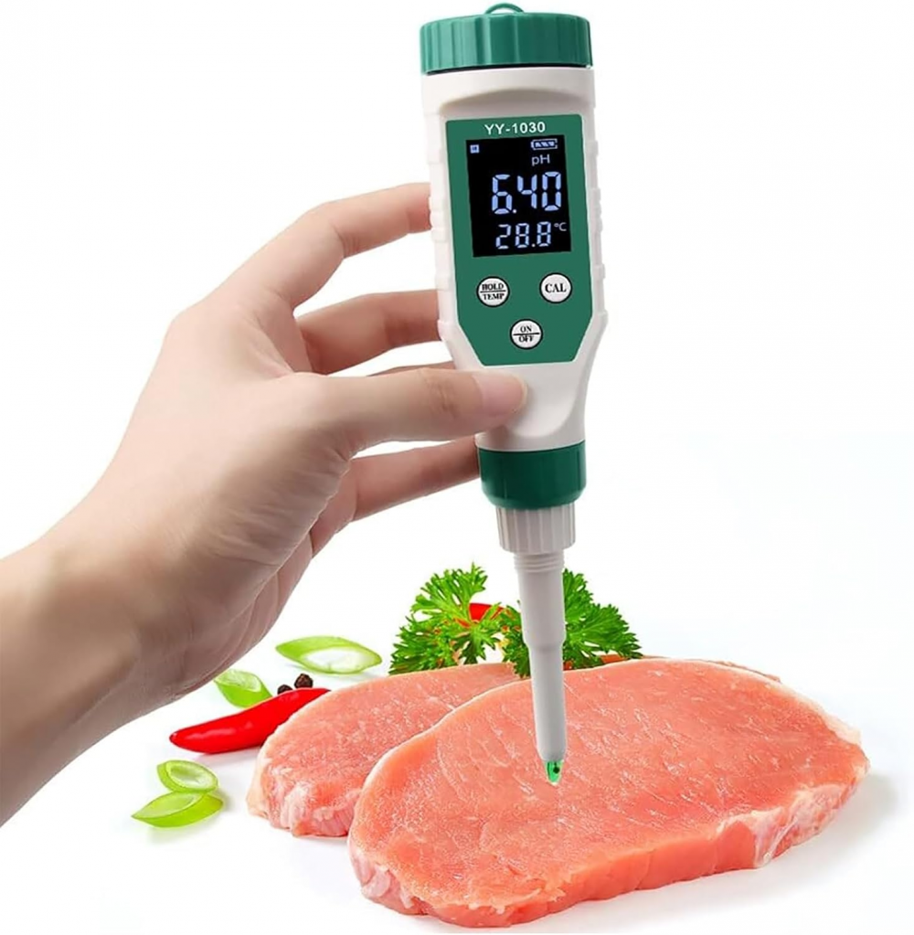 Testeur De PH Alimentaire Haute Précision Avec Rétroéclairage LCD Et ATC, Pour La Mesure Du PH Des Aliments Des Fruits De La Viande De La