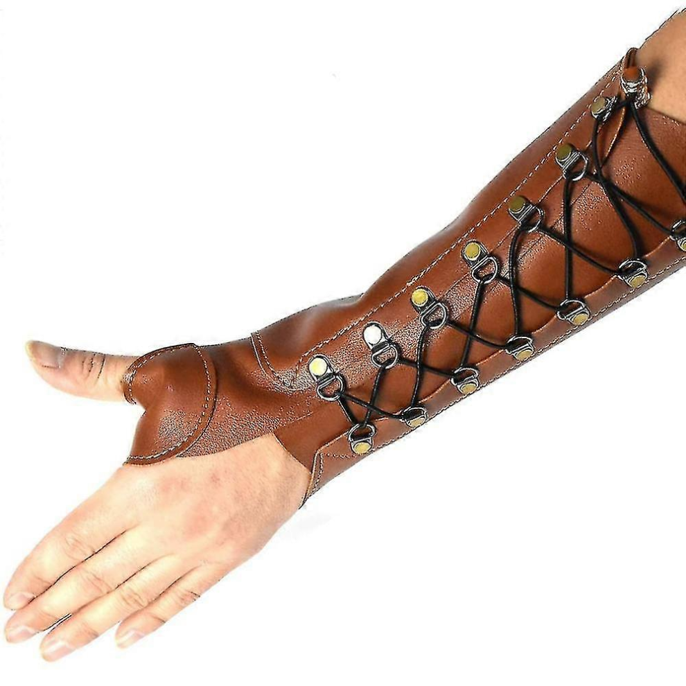 Protège-bras en cuir synthétique pour tir à l'arc, protection des mains, arc long, chasse, tir à l'arc et flèches, équipement de protection