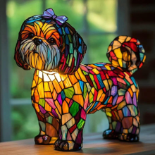 Lampe Shih Tzu, Lampe Art Shih Tzu, Lampe Chien, Veilleuse Art Série Chien, Lampes de Table LED