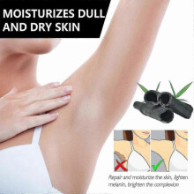 1pc  Bamboo Charcoal Black Acanthopanax Skin Soap Brightens Skin Tone And Whitens Elbow And Underar