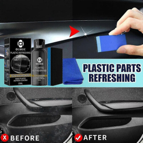 OUHOE Automotive Plastic Refurbisher Dashboard Interior Dustproof Glossy Pla 1