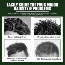 OUHOE Men's Hair Cream Anti-frizzy Hair Care Styling Gel Natural Volumizing