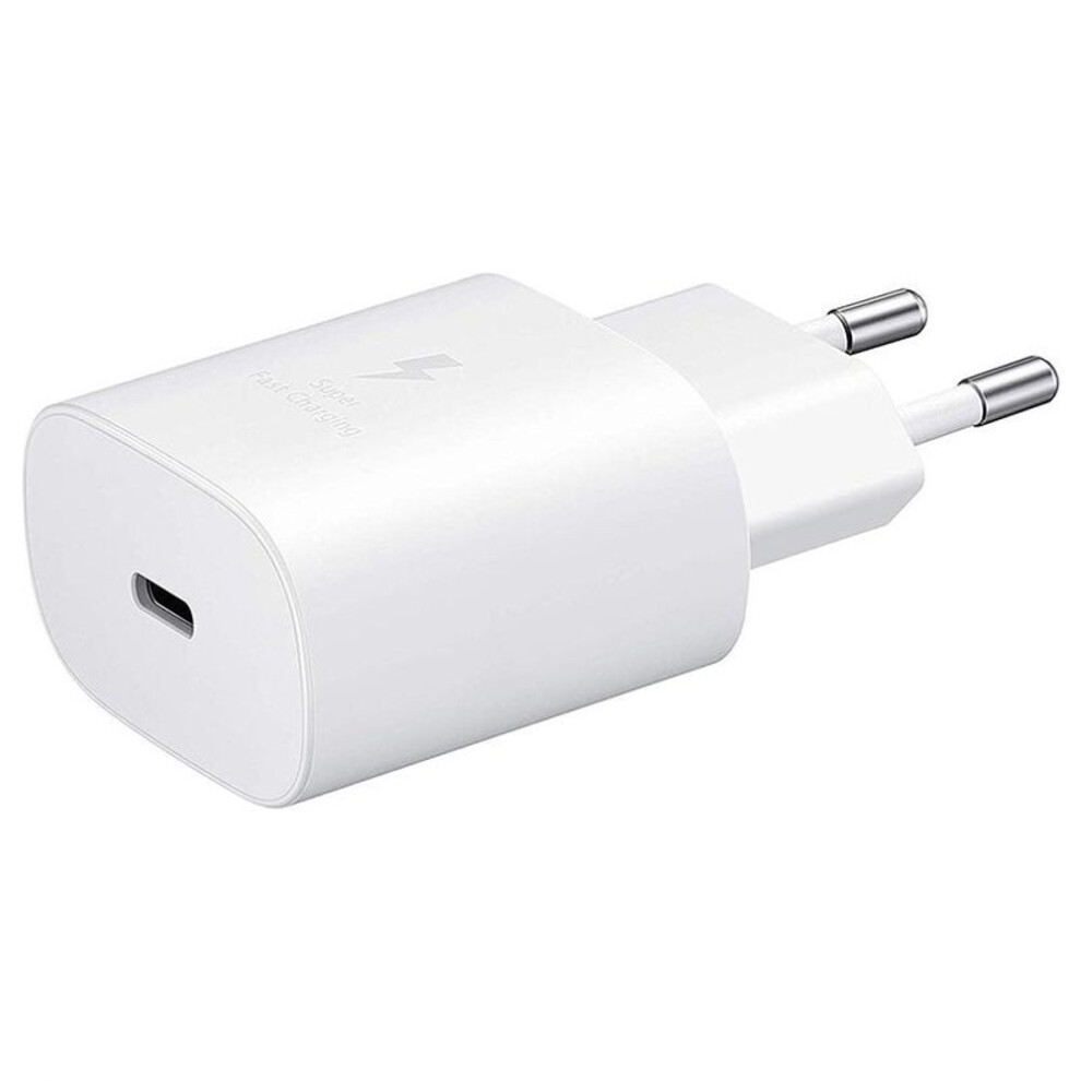 (White Charger Only) Charger Fast charging 25W For Samsung Galaxy S22 S23 S21 S20 A72 A53 A33 A52 A32 F52 Type C Cable Super Fast For Samsung Galaxy S10 S9 S8