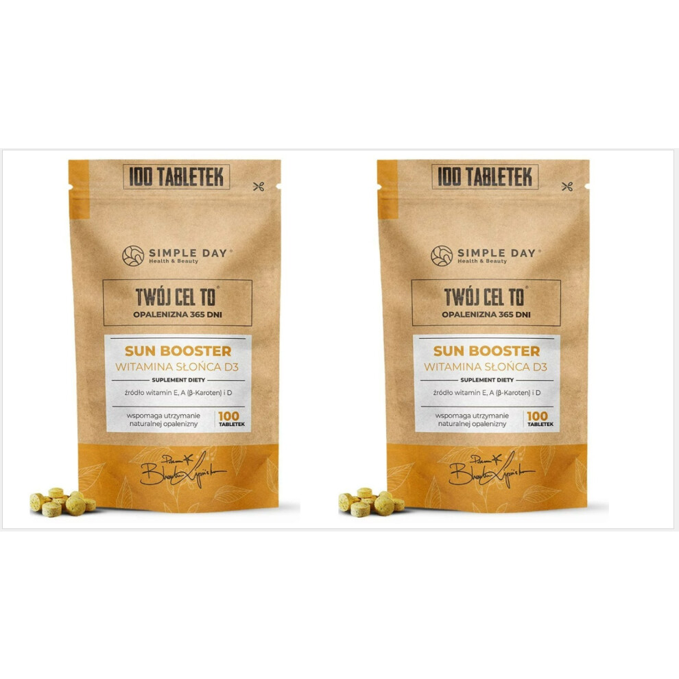 Twã³J Cel To 2 X Sun Booster Beta Karoten 100 Tablets Twoj Cel Oryginal Uk Seller