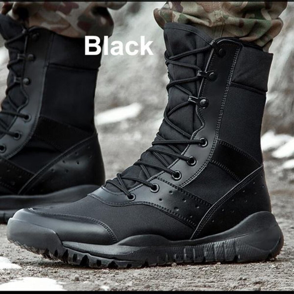 (black, 41) Ultra Light Special Forces Boots All Terrain Adaptation Ghost Combat Boots TEX Breathable PMC High Desert Boots Mens Outdoor SFB Military Enthusiasts