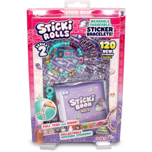 Sticki Rolls Sticki Book Series 2 Includes 120 Mini Stickers 1