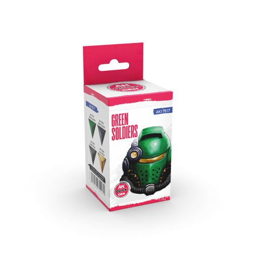 AK Interactive Quick Gen 17517 Green Soldiers Acrylic Paint Set 2