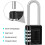 Padlock   Pack of 2 Long Combination Lock 4 Digit Padlock with Number Code   Lock with Number Code for Doors   Lockers   Garages   Colleges   Gyms 4