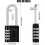 Padlock   Pack of 2 Long Combination Lock 4 Digit Padlock with Number Code   Lock with Number Code for Doors   Lockers   Garages   Colleges   Gyms 2